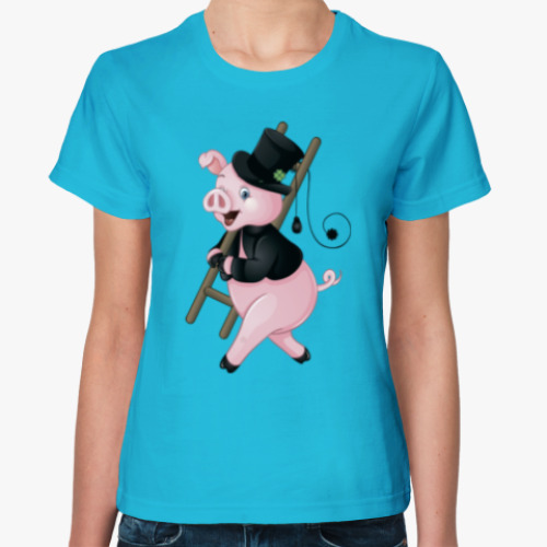 Женская футболка Cute Pig