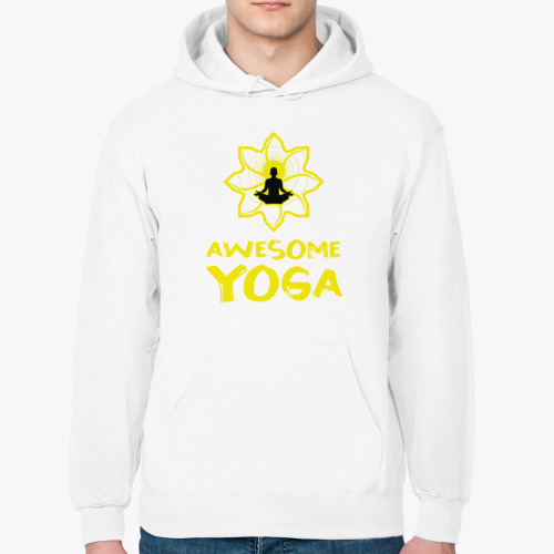 Толстовка худи Awesome yoga - Классная йога