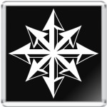 Хаос ч/б на чёрном фоне