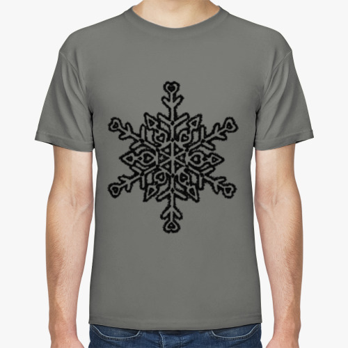 Футболка с принтом Снежинка