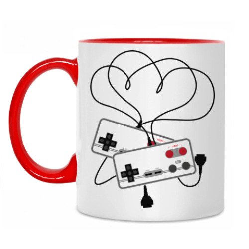 Кружка с принтом Первая любовь