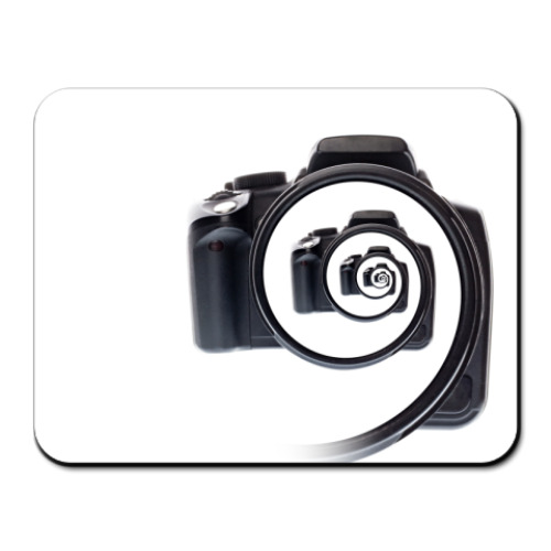 Коврик для мыши с принтом Бесконечный фотоаппарат