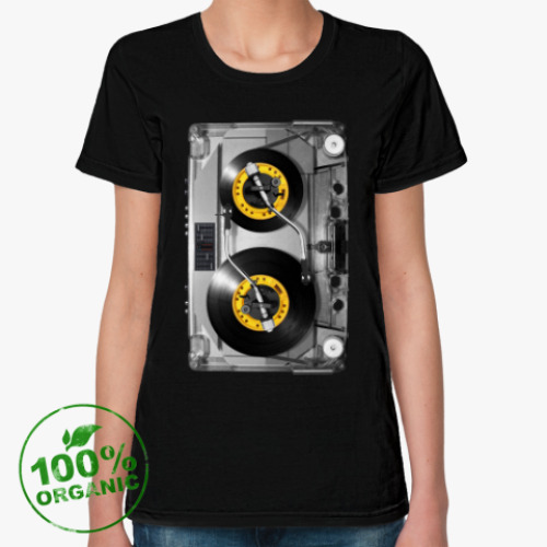 Женская футболка из органик-хлопка с принтом Меломан