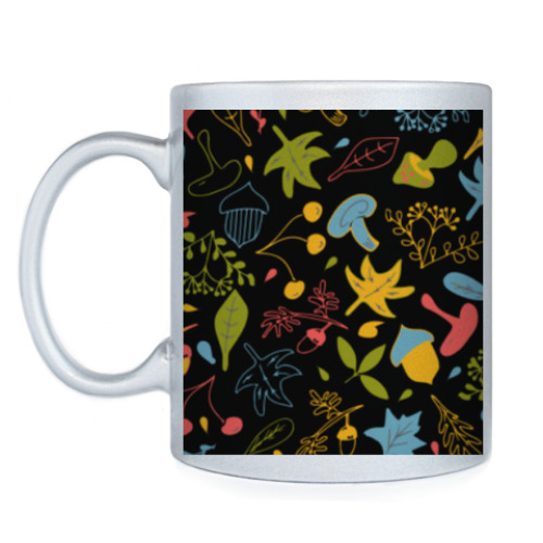 Кружка с принтом Осенний фон