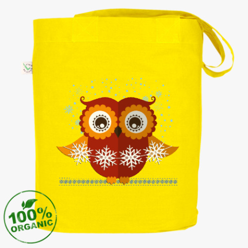 Сумка шоппер Зимние совы