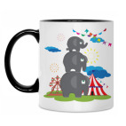 Кружка двухцветная