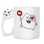 Кружка с футбольным мячиком