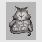 Постер 100 х 120 см Покорми меня