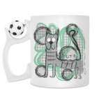 Кружка с футбольным мячиком