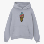 Толстовка худи оверсайз