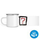 Кружка металлическая белая (круговая запечатка)