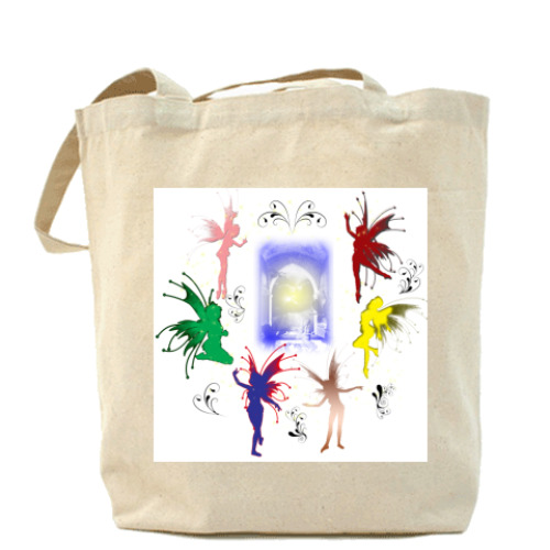 Сумка шоппер с принтом ФЕИ