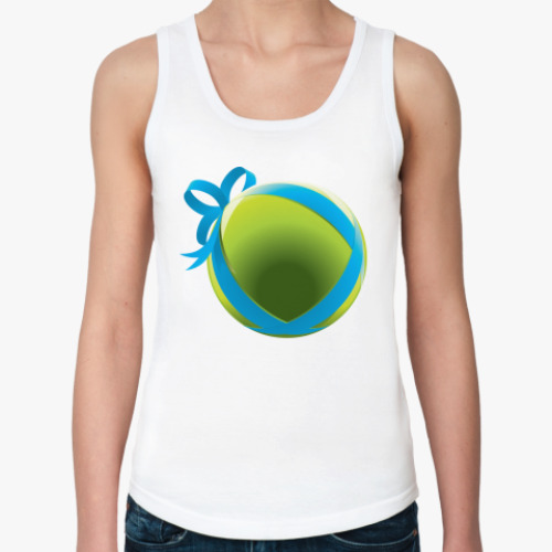 Женская майка Елочный шар