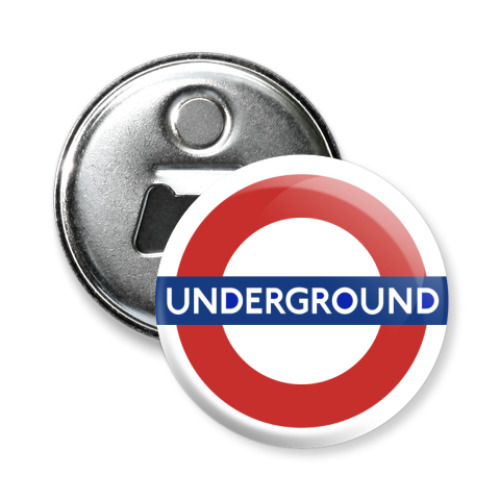 Магнит-открывашка с принтом Underground