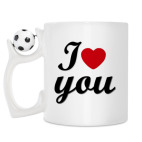 Кружка с футбольным мячиком